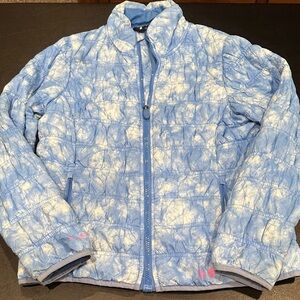 Under Armour Kids Blue and White Patterned Puffer Jacket